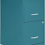 **2 Drawer File Cabinet Teal - Kittitas County Orders Only 574-560