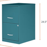 **2 Drawer File Cabinet Teal - Kittitas County Orders Only 574-560_1