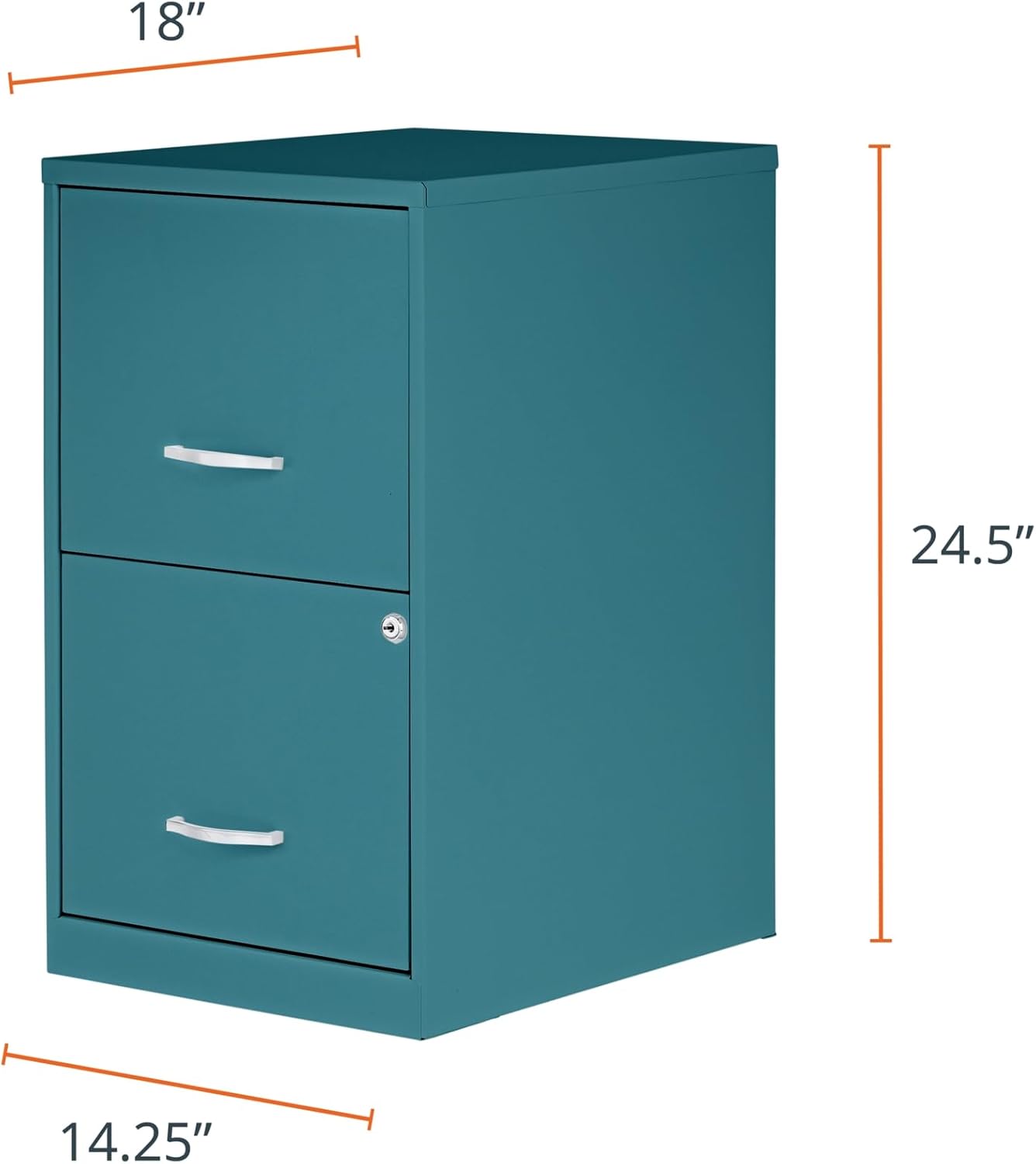 **2 Drawer File Cabinet Teal - Kittitas County Orders Only 574-560_1