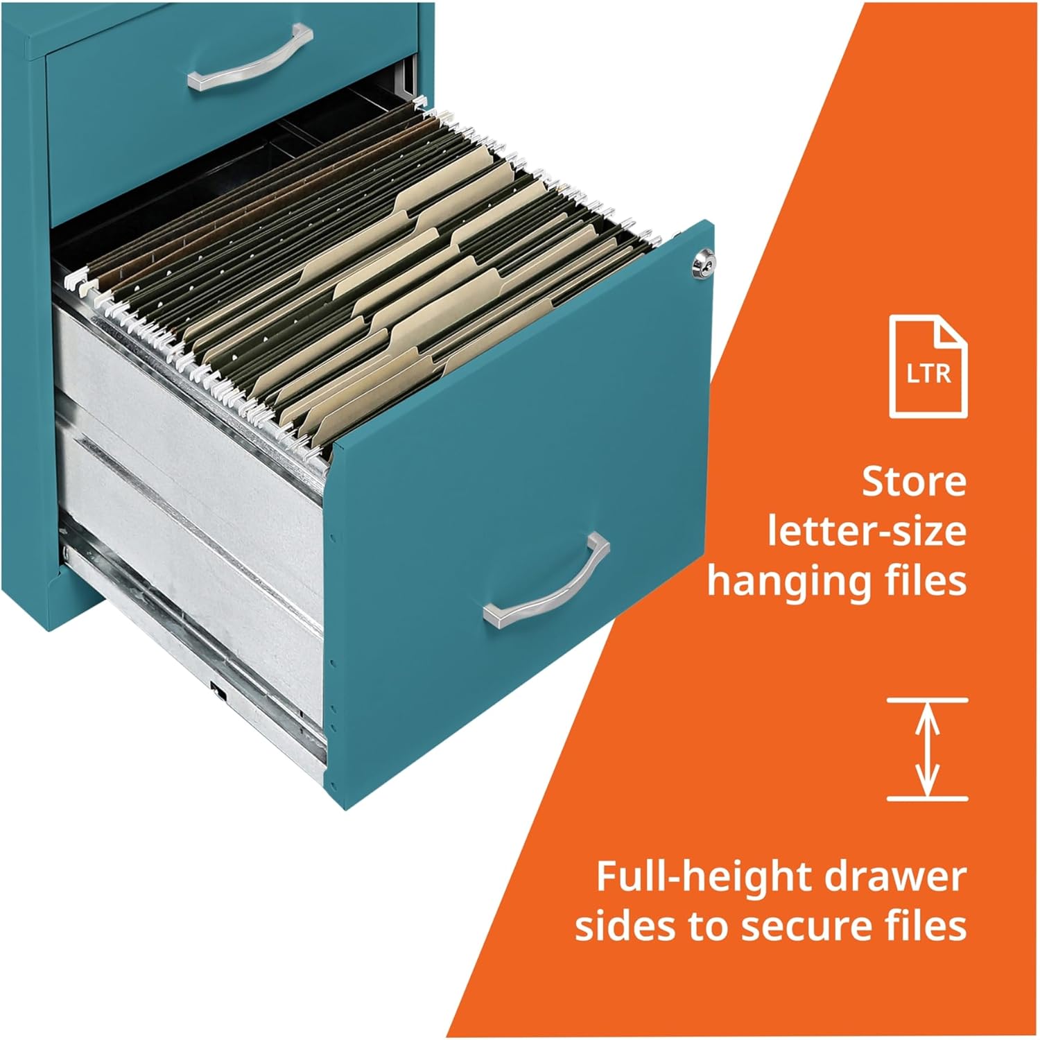 **2 Drawer File Cabinet Teal - Kittitas County Orders Only 574-560_4