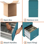 **2 Drawer File Cabinet Teal - Kittitas County Orders Only 574-560_7