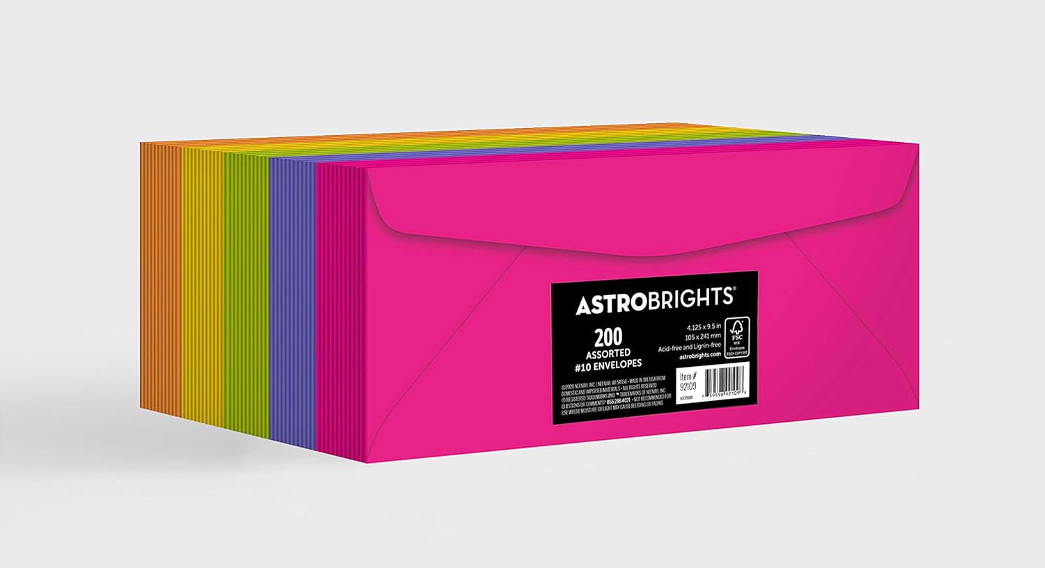 #10 Envelope Brights Asst 574-728