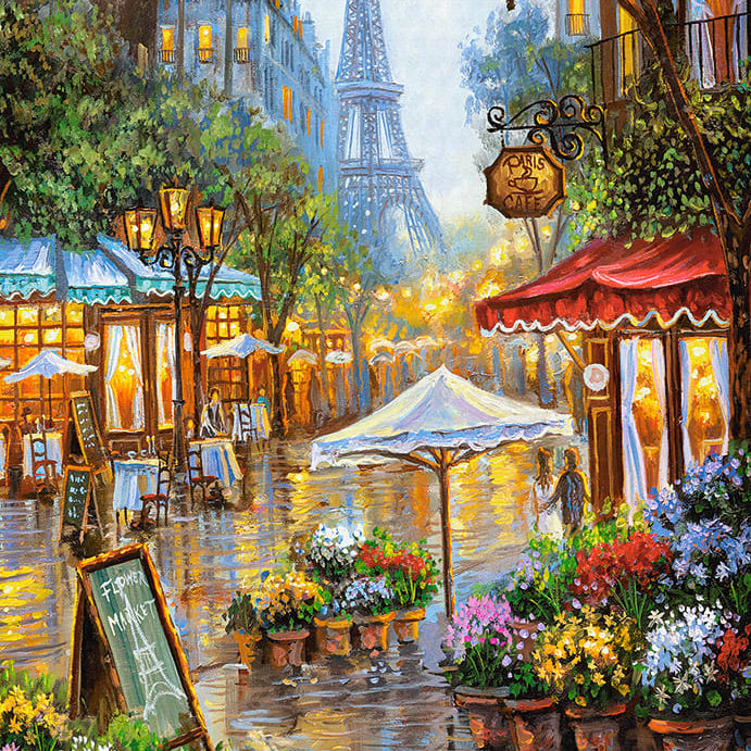 Spring Flowers, Paris 1000 Piece Jigsaw Puzzle - Castorland 5904438103669