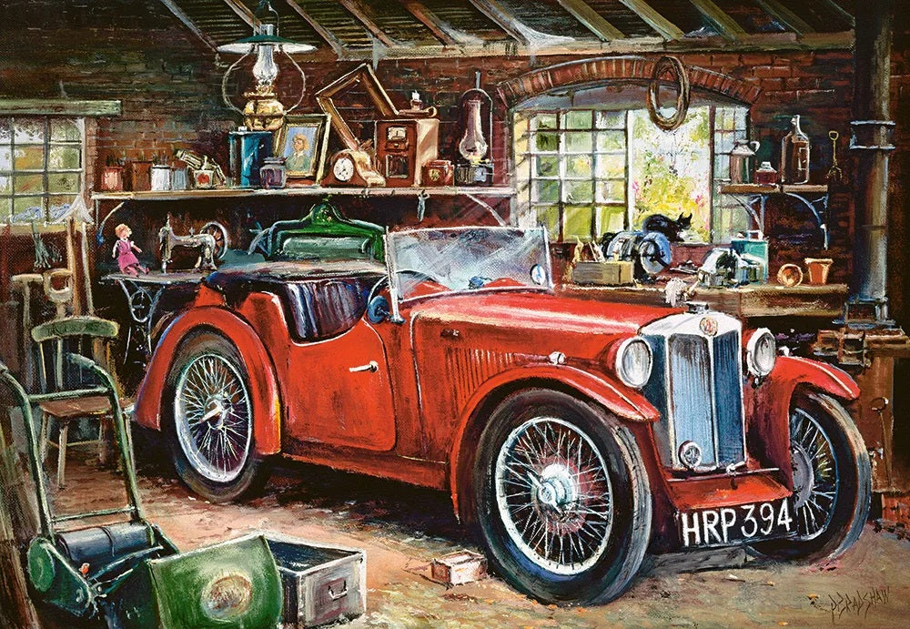 Vintage Garage 1000 Piece Jigsaw Puzzle - Castorland 20 5904438104574_b1bad543-1967-4e38-bc05-ebe7971071f3
