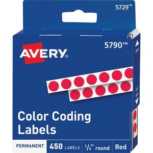 Red Dot Coding Labels 593-791