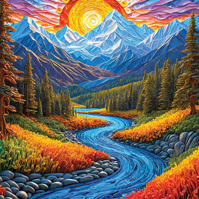 Sunrise Landscape 1000 Piece Jigsaw Puzzle - Enjoy 5949194021543