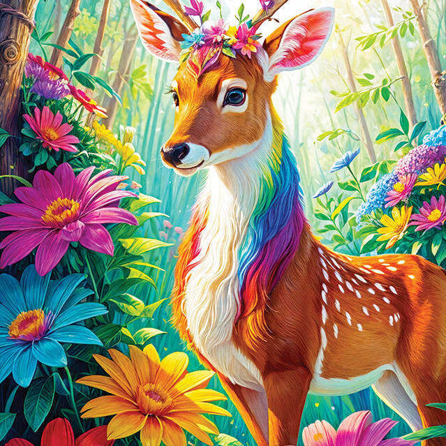 Magical Deer 1000 Piece Jigsaw Puzzle - Enjoy 5949194021550