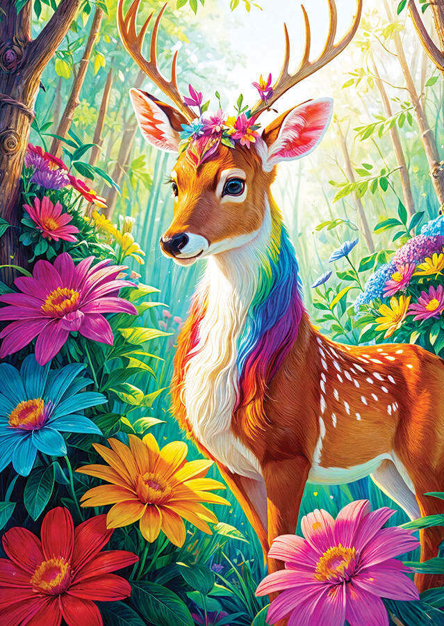 Magical Deer 1000 Piece Jigsaw Puzzle - Enjoy 5949194021550