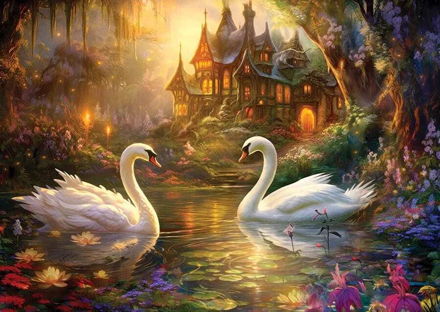 Swan Song 1000 Piece Jigsaw Puzzle - Enjoy 5949194021840