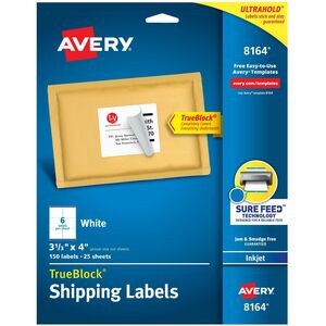 3.33X4 White Inkjet Labels 596-150