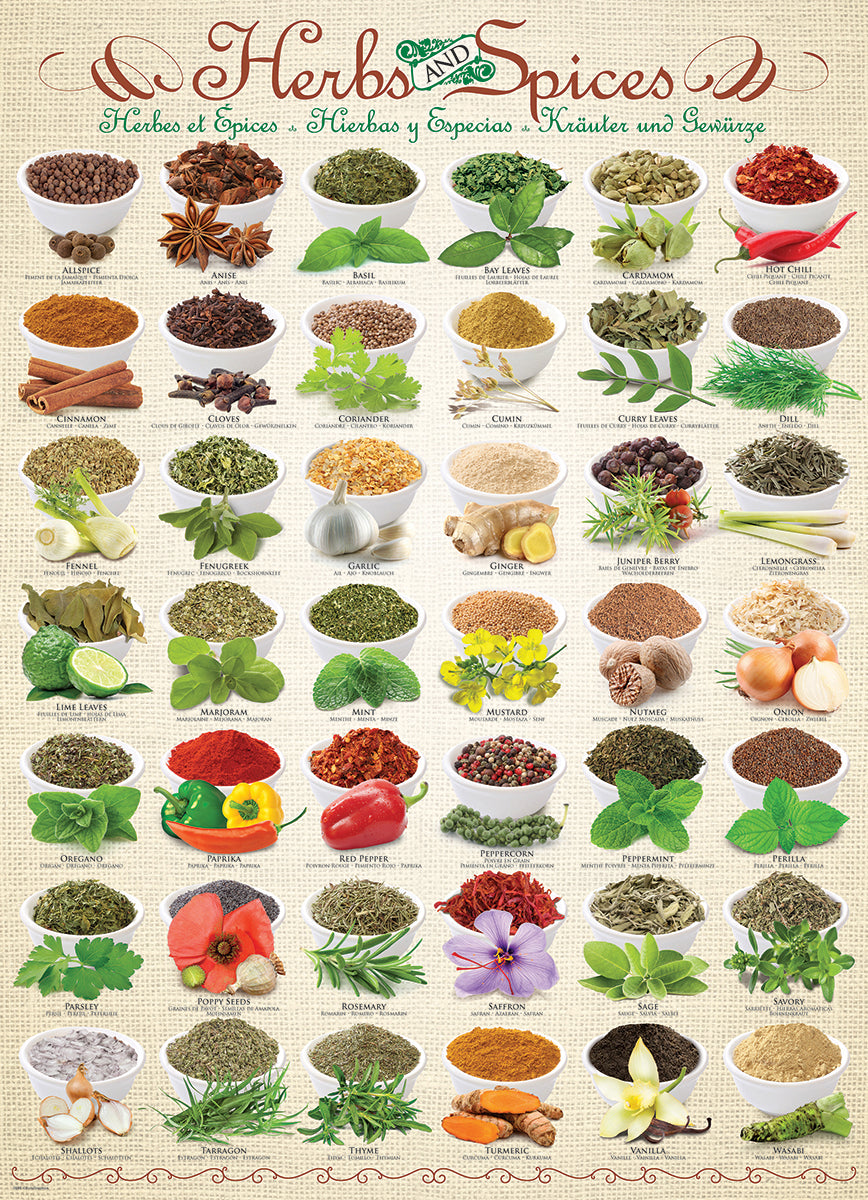 Herbs And Spices 1000 Piece Jigsaw Puzzle - Eurographics 6000-0598