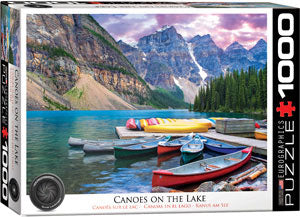 Canoes On The Lake 1000 Pc Puzzle - Eurographics 6000-0693_bfc596b7-406c-45ea-872f-360345375eed
