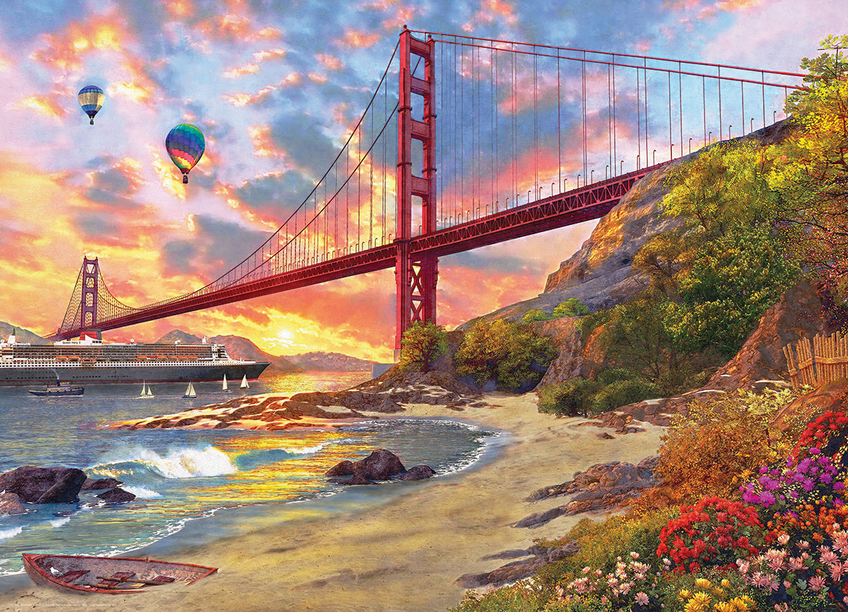 Eurographics Sunset At Baker Beach 1000 Piece Jigsaw Puzzle - Davison. Dominic 20 6000-0697