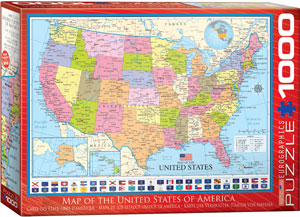 Map Of The United States 1000 Pc Puzzle - Eurographics 6000-0788_5f5f34b4-367a-441b-b3da-06ead22adea6