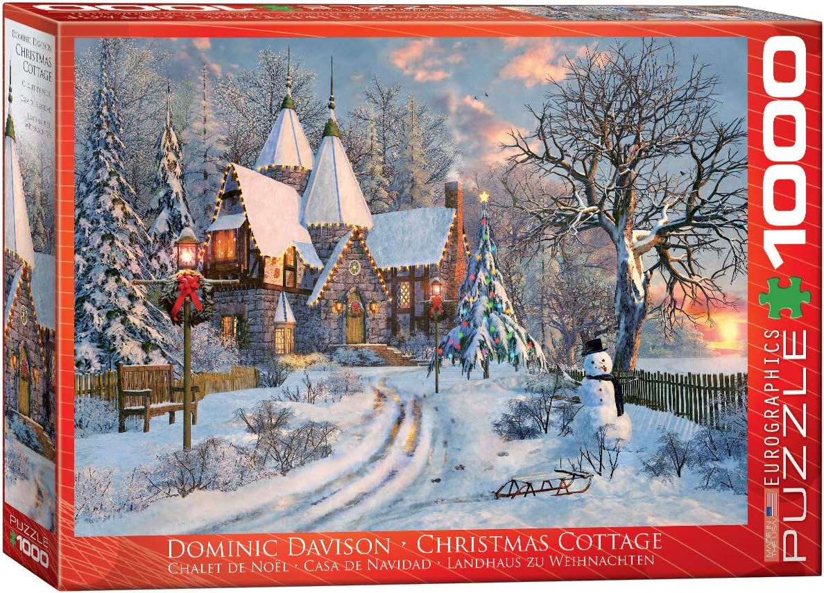 Eurographics Christmas Cottage 1000 Piece Jigsaw Puzzle - Davison. Dominic 6000-0790