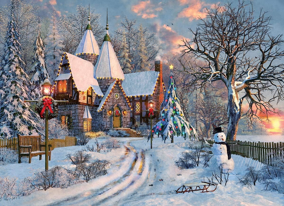 Eurographics Christmas Cottage 1000 Piece Jigsaw Puzzle - Davison. Dominic 6000-0790_1
