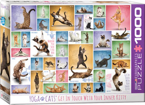 Yoga Cats 1000 Pc Puzzle - Eurographics 6000-0953_9b116823-537f-487e-a131-e880f5e388cf