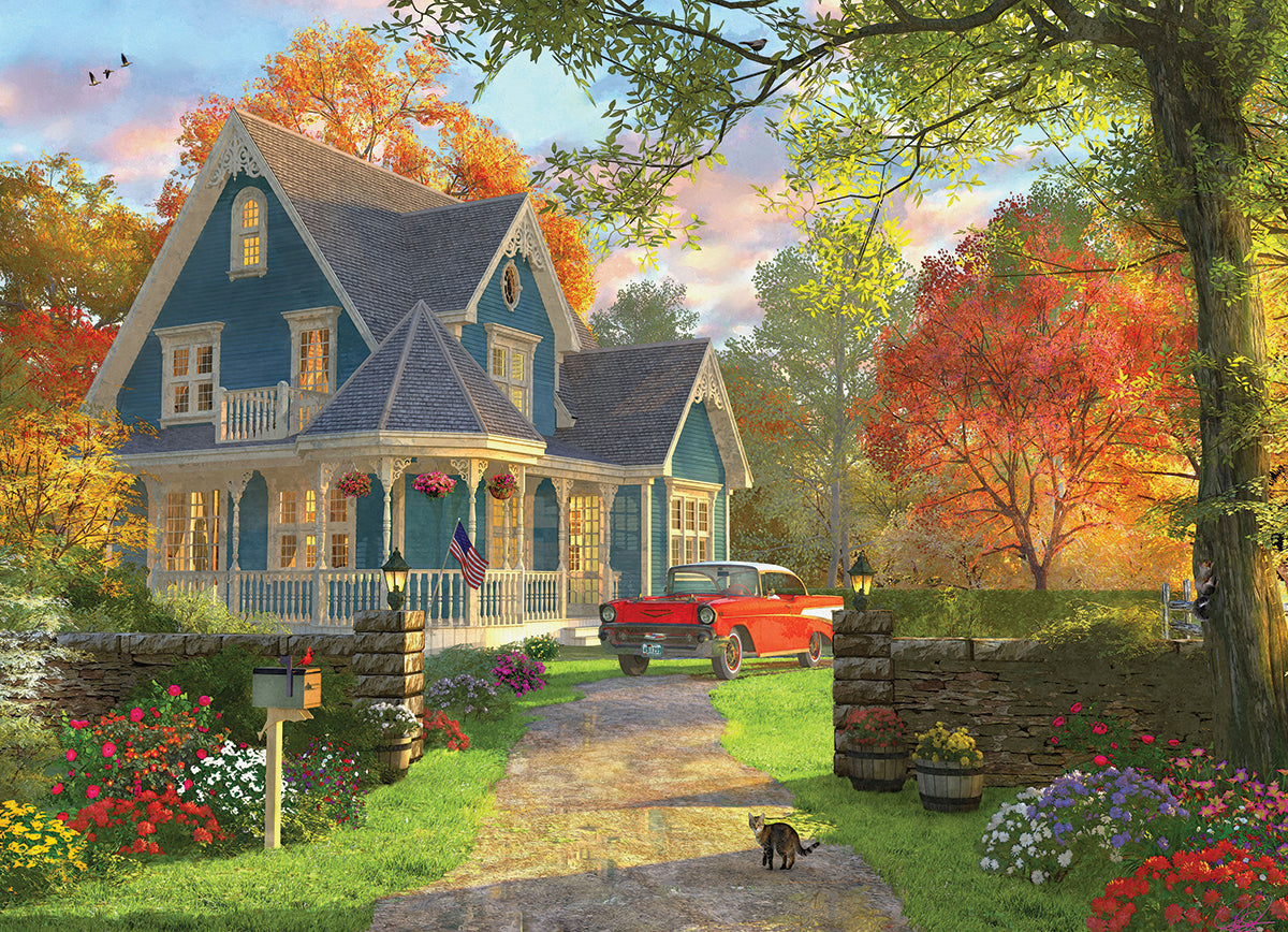 The Blue Country House 1000 Piece Jigsaw Puzzle - Davison. Dominic 20 6000-0978