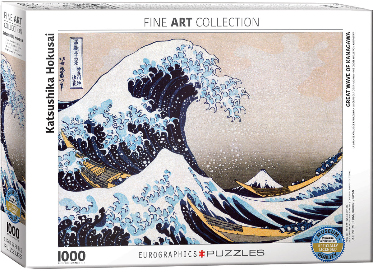 Great Wave Of Kanagawa 1000 Pc Puzzle - Eurographics 6000-1545_97855265-8b6e-444d-9bdd-3e9a667da7f8
