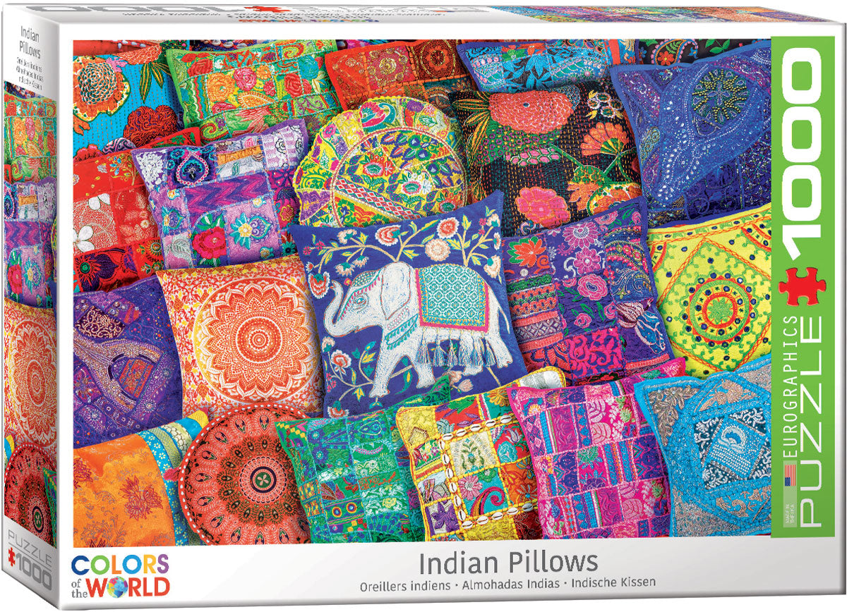 Indian Pillows 1000 Pc Puzzle - Eurographics 6000-5470_1426dcc7-4bad-4ae0-8d17-feafcc976e08