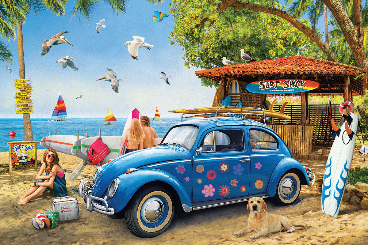 Vw Beetle Surf Shack Puzzle 1 6000-5683