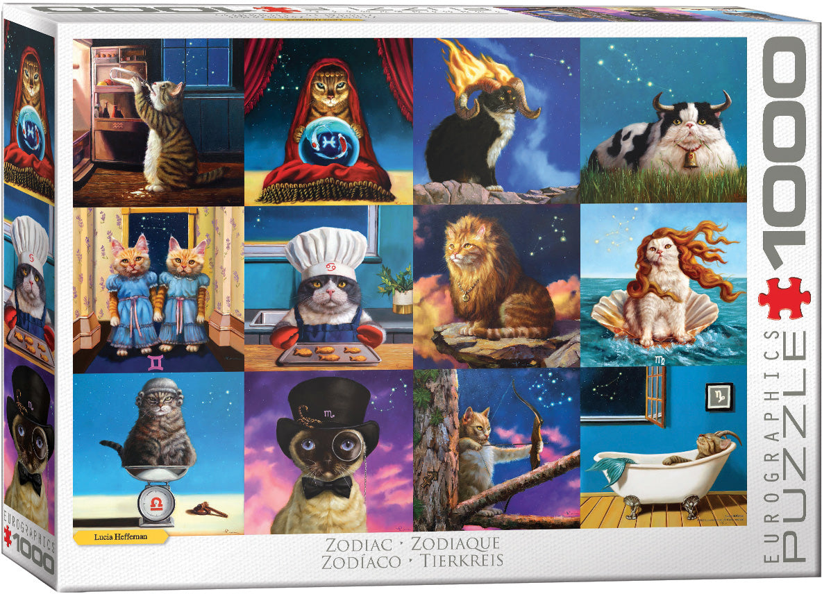 Eurographics Zodica Cats 1000 Piece Puzzle 6000-5769