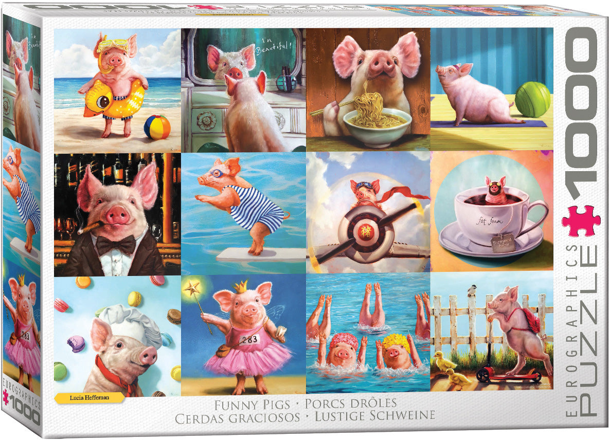 Eurographics Funny Pigs 1000 Piece Puzzle 6000-5770