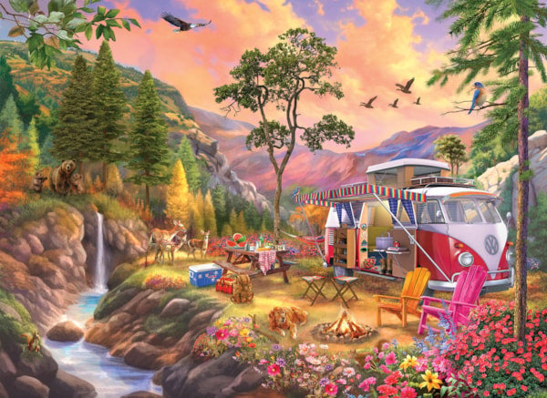 Eurographics Camper's Paradise 1000 Piece Jigsaw Puzzle - Bigelow Illustrations 6000-5866_fde8da44-77bb-4702-9015-f20d52af22ec