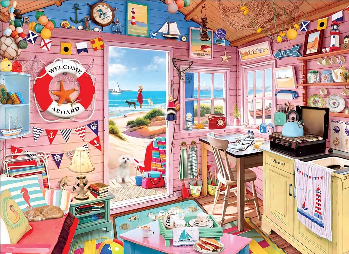 Eurographics Ocean Cottage 1000 Piece Jigsaw Puzzle - Powers. Ray 6000-5908_1