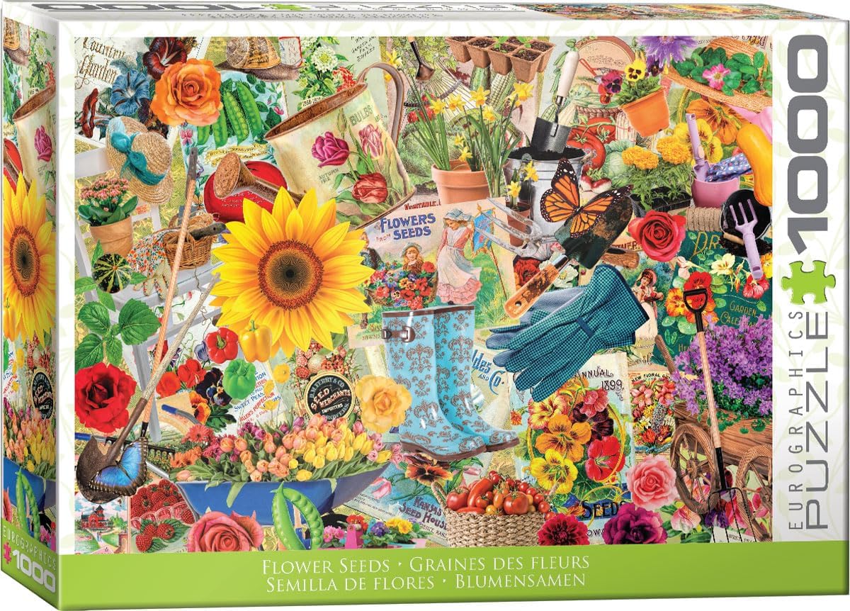 Eurographics Flower Seeds 1000 Piece Jigsaw Puzzle - Stewart. Lars 6000-6010