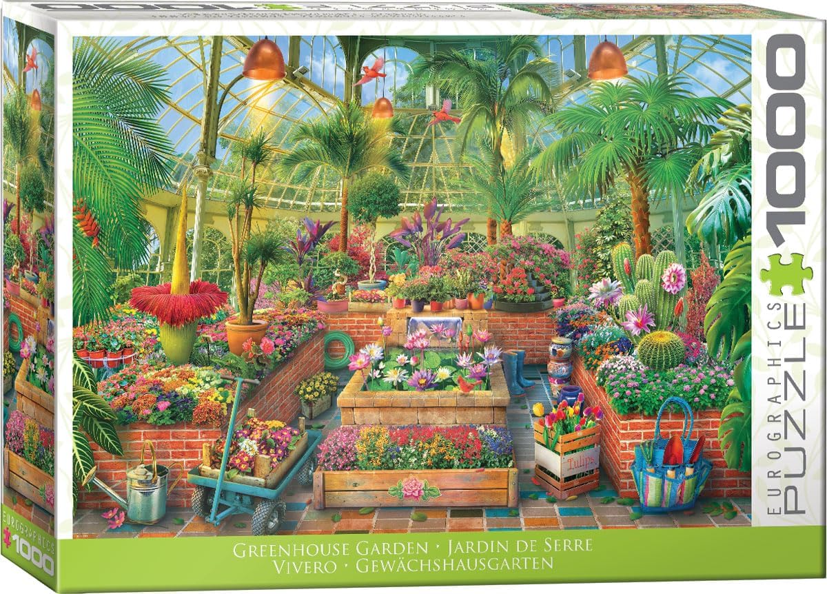 Eurographics Greenhouse Garden 1000 Piece Jigsaw Puzzle - Eduard 20 6000-6014_7c2c7d10-3c6c-4c66-972b-7fb2e65389fc