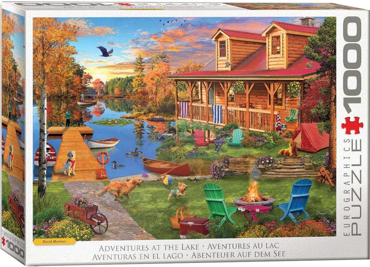 Eurographics Adventures At The Lake 1000 Piece Jigsaw Puzzle - Maclean. David 20 6000-6136