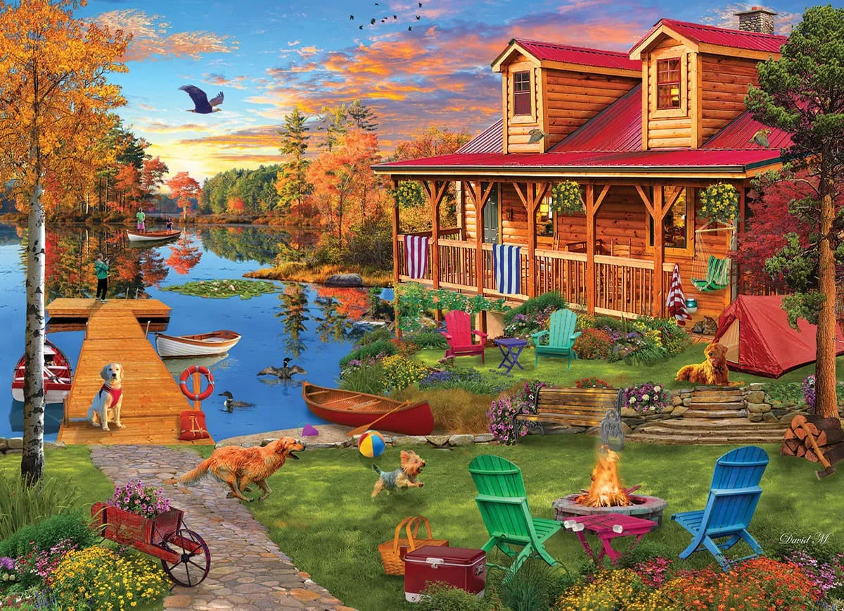 Eurographics Adventures At The Lake 1000 Piece Jigsaw Puzzle - Maclean. David 20 6000-6136_2265e24d-8772-4501-8b8a-a756a49c48f3