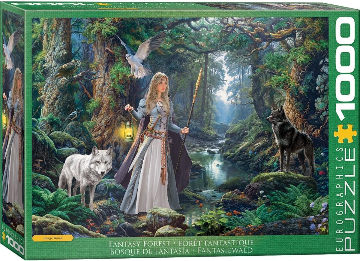 Eurographics Fantasy Forest 1000 Piece Jigsaw Puzzle - Image World 20 6000-6137