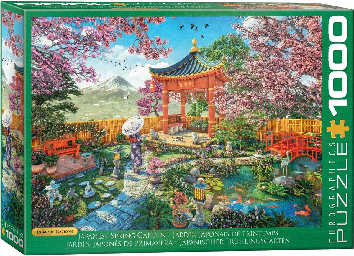Eurographics Japanese Spring Garden 1000 Piece Jigsaw Puzzle - Davison. Dominic 20 6000-6142