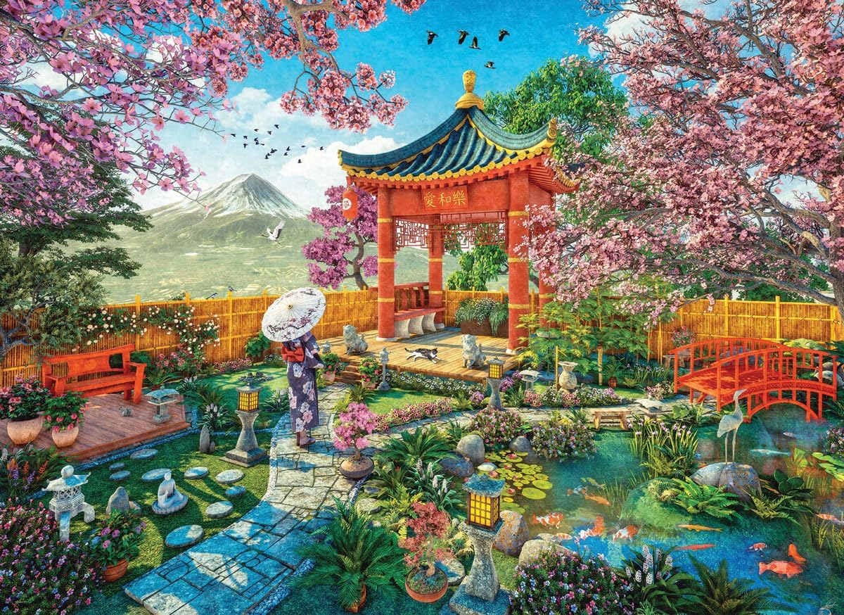 Eurographics Japanese Spring Garden 1000 Piece Jigsaw Puzzle - Davison. Dominic 20 6000-6142_1