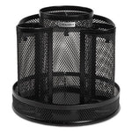 Rolodex® Mesh Spinning Sorter, 6 1/4" x 6 1/2", Black 604-230_1170f6d5-1289-463c-a098-6fdc9b9c01c4