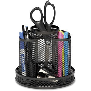 Rolodex® Mesh Spinning Sorter, 6 1/4" x 6 1/2", Black 604-230_40ade6bd-780d-44d6-89cd-0d7d63558d32