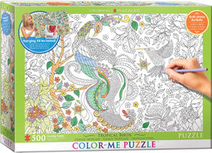 Tropical Birds Color-Me 500 Piece Puzzle 6055-0889_092f2493-593a-46e0-bcab-df6a130b653b