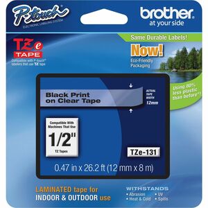 1/2" Blk/Clr Tape Cartridge 606-162