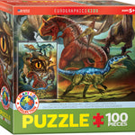 Eurographics Carivorous Dinosaurs 100 Piece Puzzle 6100-0359_1