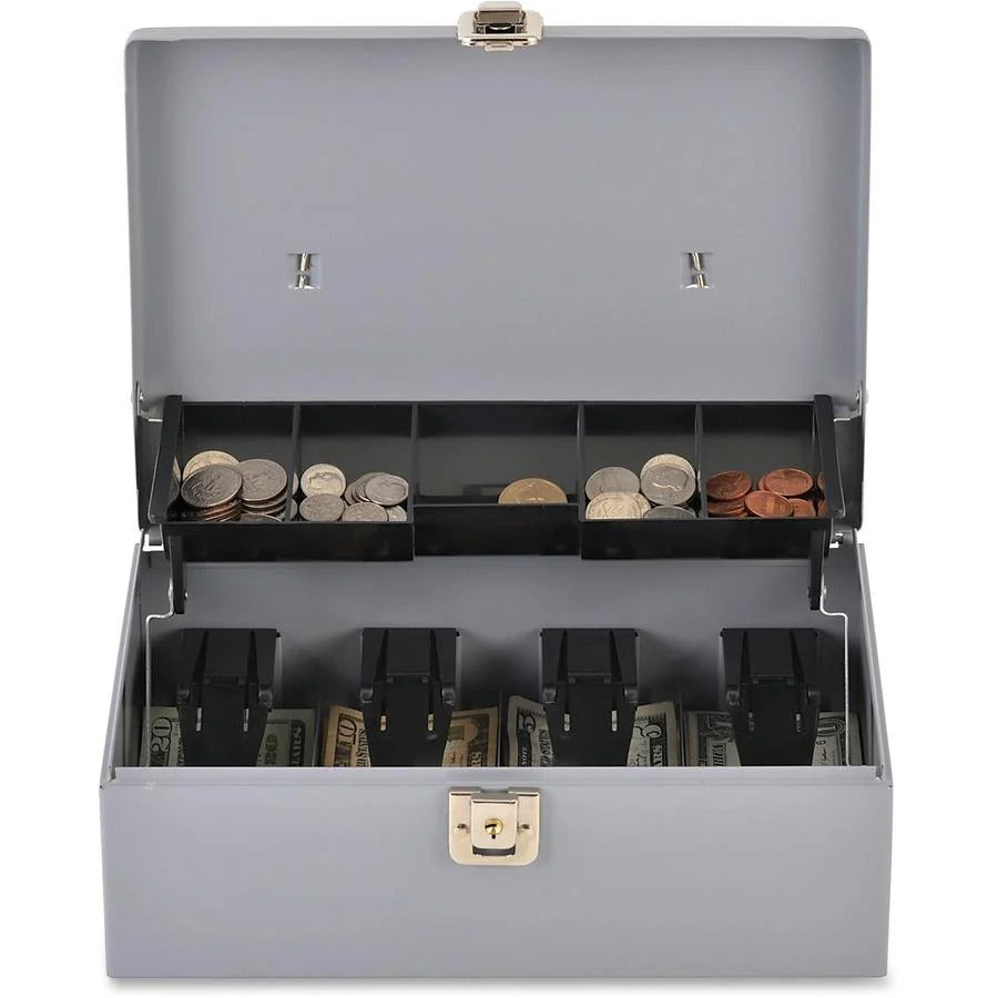 Sparco Controller Cash Box - 5 Coin - Gray - 3.4" Height 611-773_4