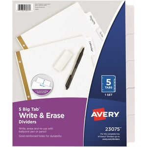 5 Tab Write-On Divider 616-526