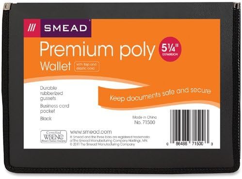 Smead Poly Wallet, Accordion File Organizer For File Folders, Letter Size 619-698_4