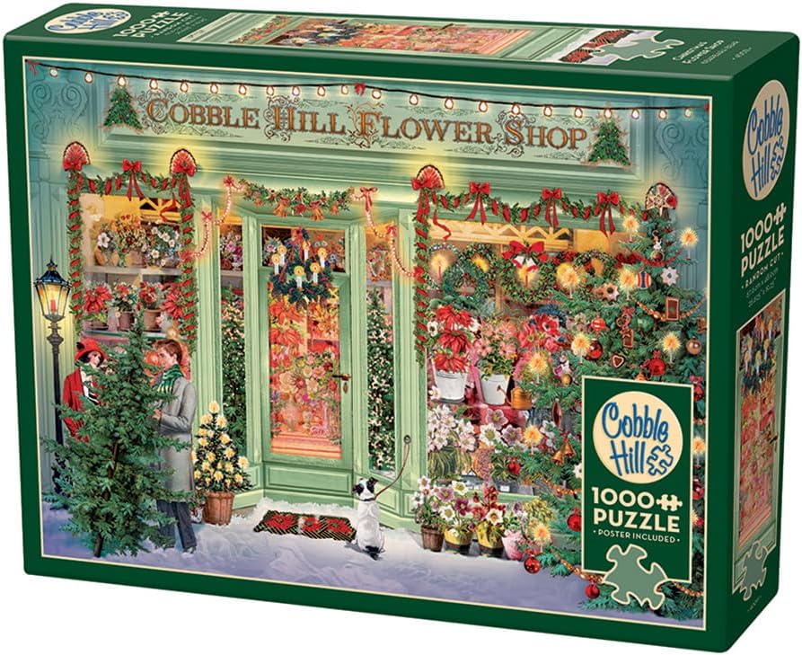 Xmas Flower Shop 1000 Pc Puzzl 625012400114