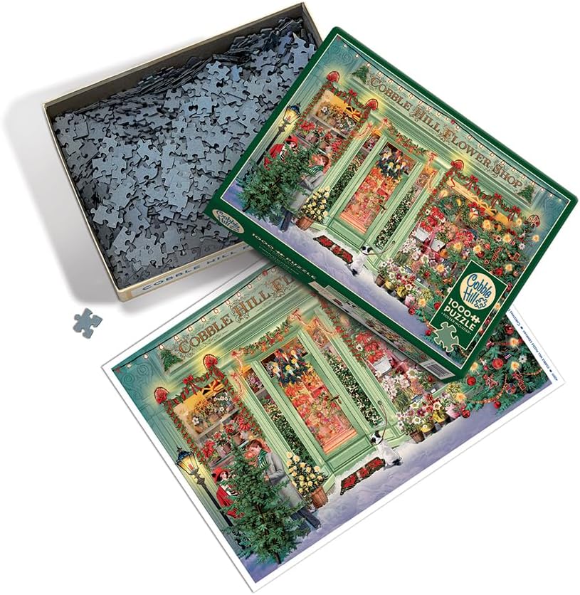 Xmas Flower Shop 1000 Pc Puzzl 625012400114_1