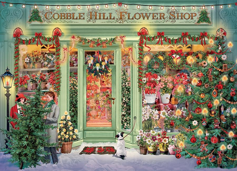 Xmas Flower Shop 1000 Pc Puzzl 625012400114_5