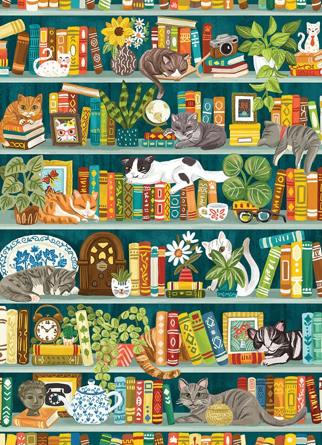 The Purrfect Bookshelf 1000 Pc 625012400237
