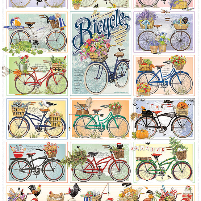 Bicycles 1000 Piece Puzzle 625012400688