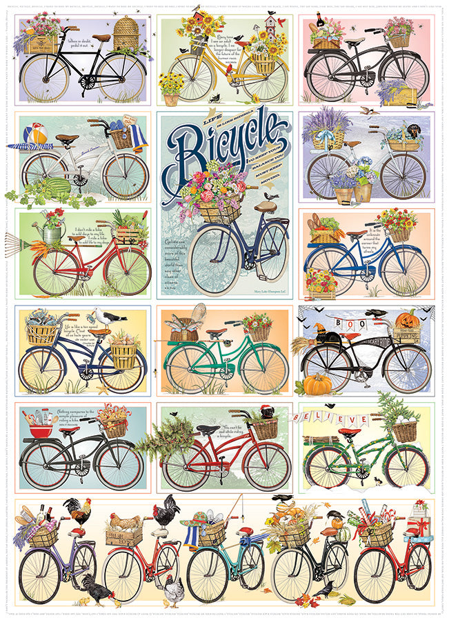 Bicycles 1000 Piece Puzzle 625012400688